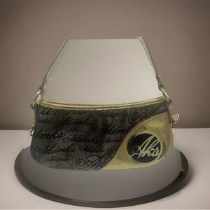 Y2K Akdmks Gold and Black Hobo Bag Shoulder Purse NWOT